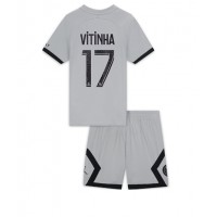 Dres Paris Saint-Germain Vitinha Ferreira #17 Gostujuci za djecu 2022-23 Kratak Rukav (+ kratke hlače)